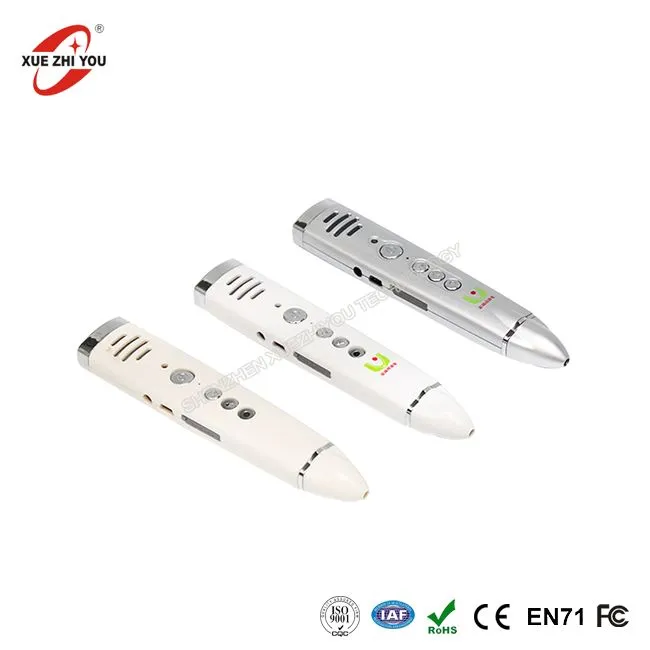 Studenti WiFi lasīšanas pildspalva ar austiņām Lēti izglītība Rakstura pildspalva ar grāmatām ISO9001 Ražošanas valodas mācīšana