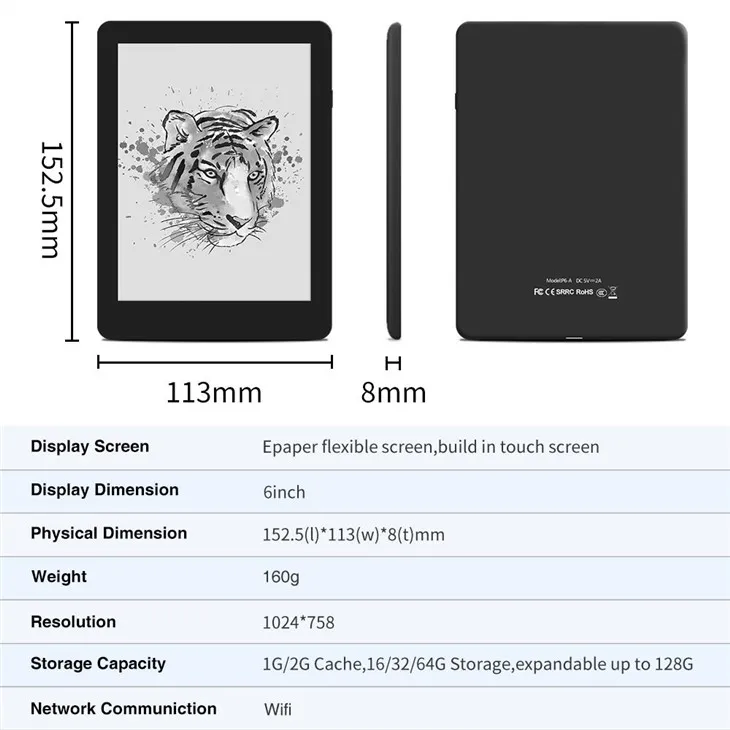 Android E Ink Epaper Screen Book Reader